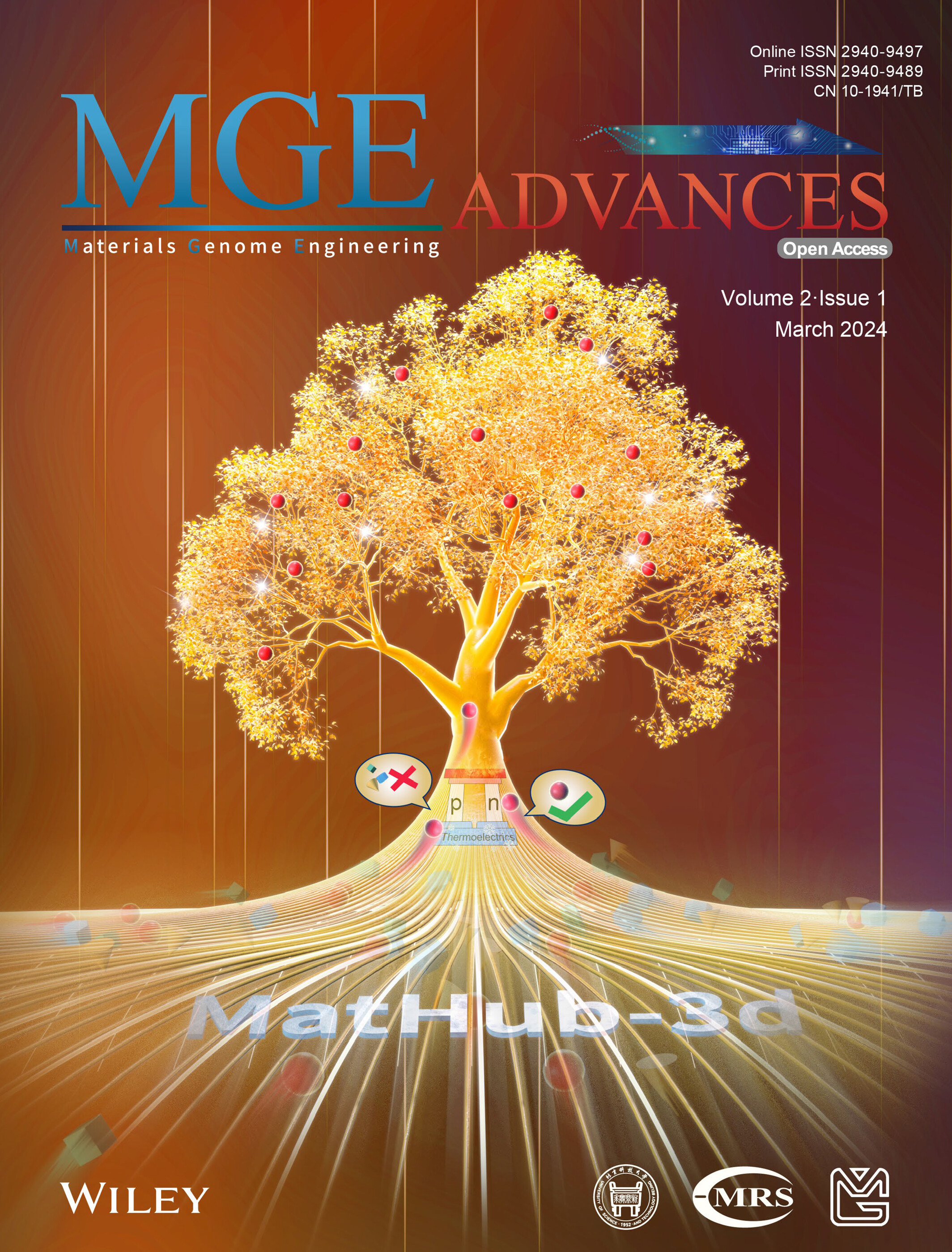Materials Genome Engineering Advances: Volume 2, Issue 1