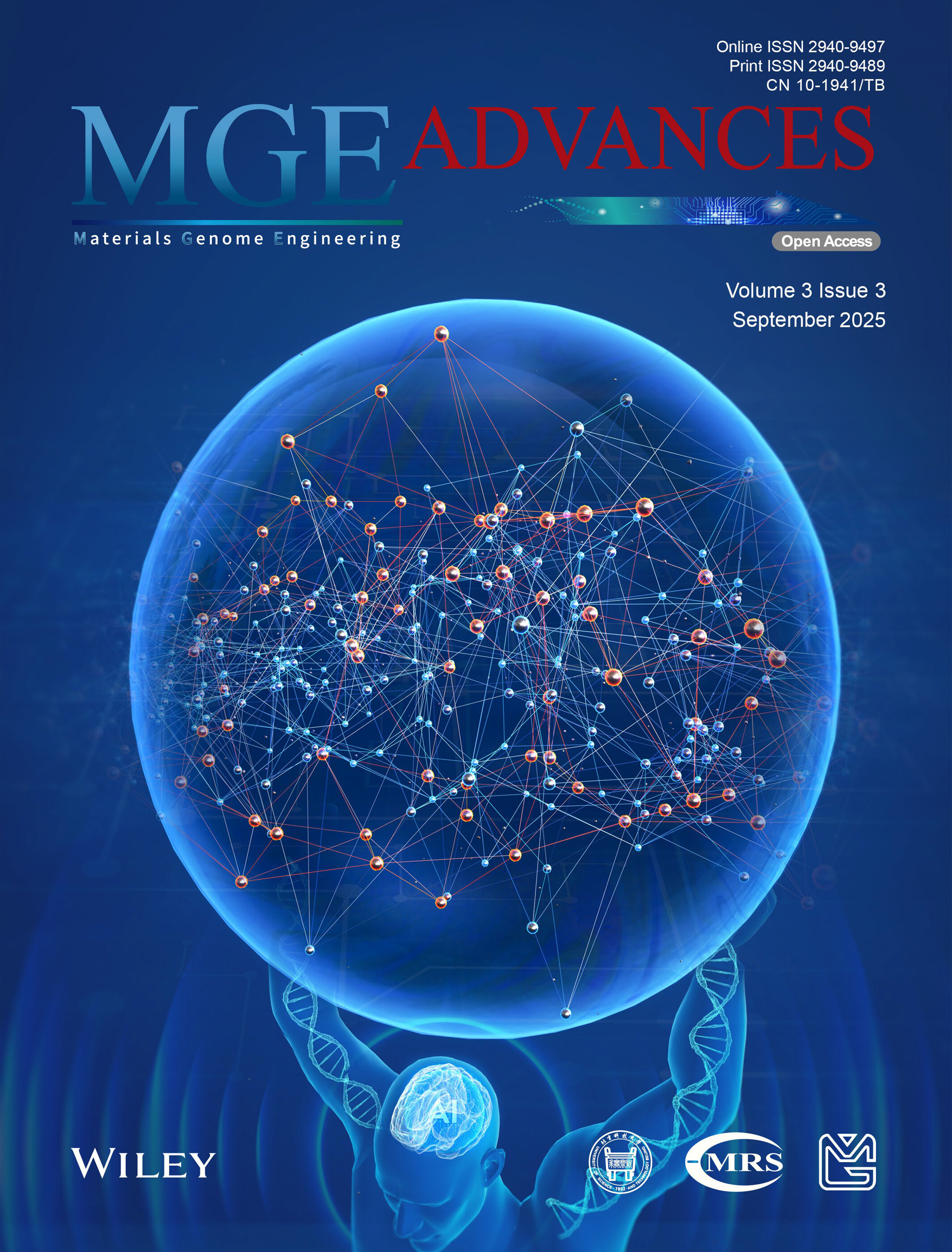 Materials Genome Engineering Advances: Volume 3, Issue 3