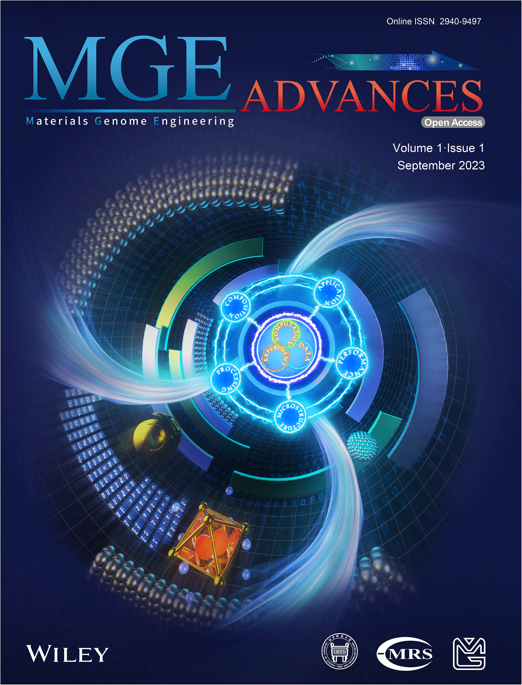 Materials Genome Engineering AdvancesVolume 1, Issue 1